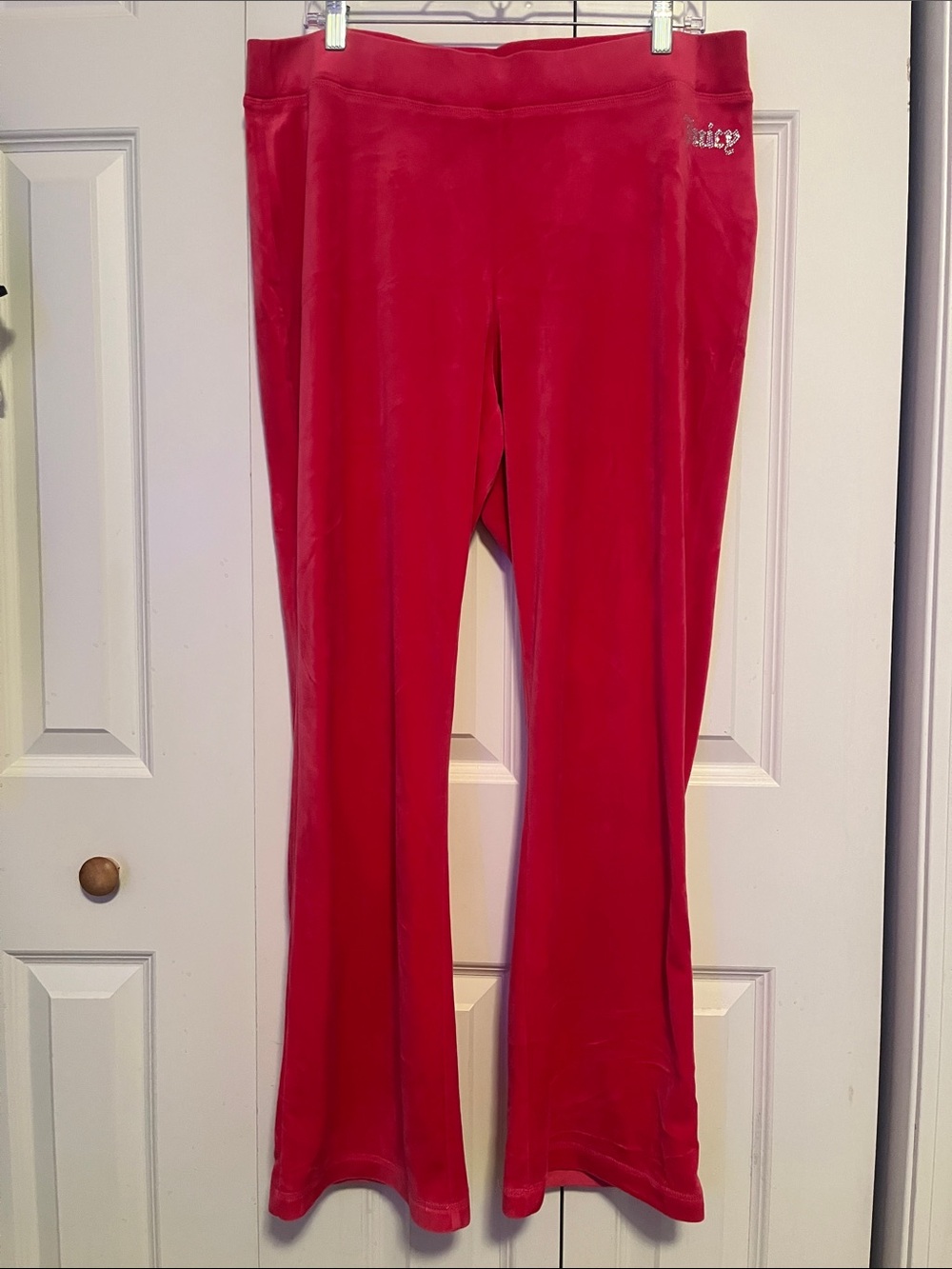 Juicy Couture Velour Joggers Hot Pink Size XL EUC